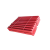 Manganese steel jaw plates for mining crushers
