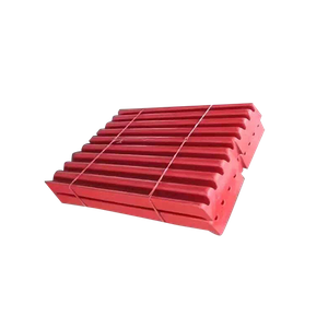 Manganese steel jaw plates for mining crushers
